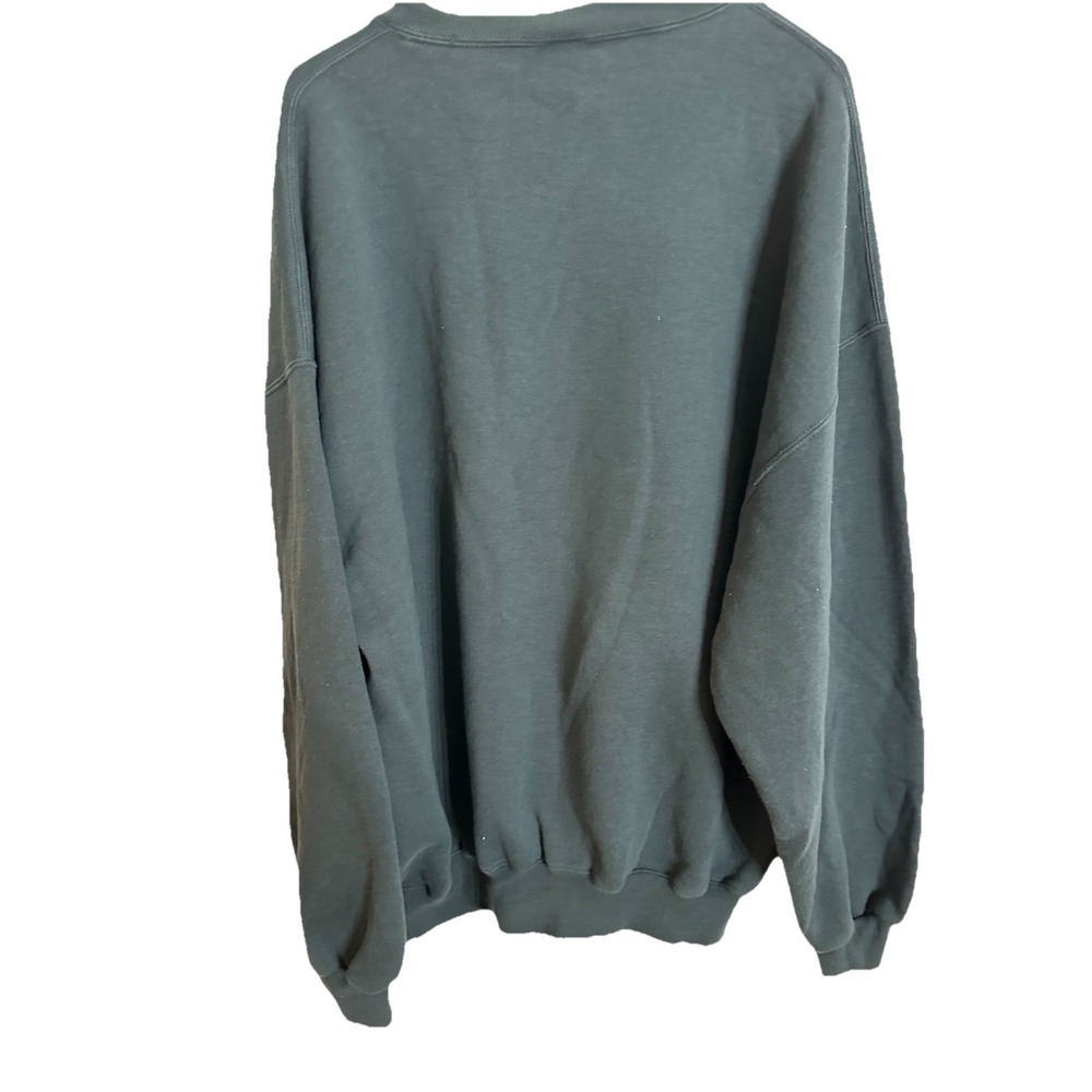Vintage Russell Athletic Sweatshirt XXL Crewneck Green Mens Pullover Fleece - Picture 4 of 4